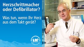 Herzschrittmacher  Defibrillator bei Herzrhythmusstörungen  Prof Dr Knez erklärt Unterschied [upl. by Ecirpak]