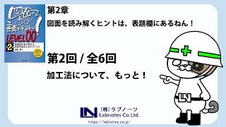 代表的な加工法・・「知識ゼロから始める 機械図面の読み方（LEVEL00）」第二章（26） [upl. by Karub]