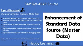 16 Enhancement of Standard Data Source Master Data [upl. by Neelcaj]