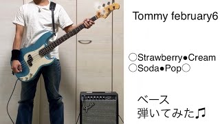 Tommy february6  ○Strawberry●Cream○Soda●Pop○ ベース弾いてみた [upl. by Marceau766]