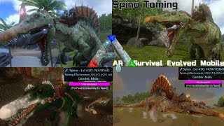 Top 3 Spino Taming Without TrapARK Survival Evolved Mobile [upl. by Llenrod]