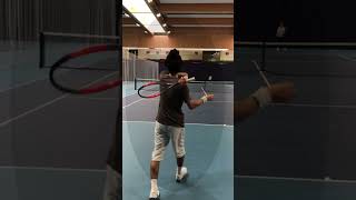 Trying to improve twohanded backhand tennis [upl. by Onilecram56]