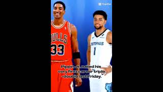 Scottie Pippen Jr made history Friday night fypシ゚viral nba memphis grizzlies [upl. by Ris]