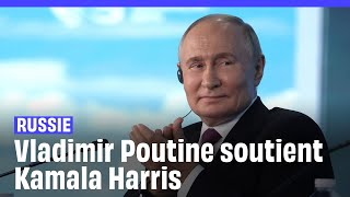 Russie  Vladimir Poutine affirme soutenir Kamala Harris à la présidentielle américaine [upl. by Merlin]