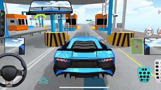 New Blue Lamborghini For Parking  3d driving Class Car Game gameplay cargame [upl. by Ody29]