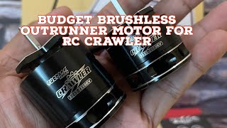 Unboxing Budget Brushless Outrunner Motor For RC Crawler By Surpass Hobby [upl. by Tnecnev651]