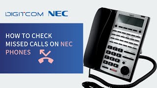 How to check missed calls on NEC phones [upl. by Xyno816]