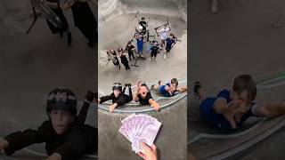 i ruined their future😭 scooter skatepark funny comedy skate sketch bike lol money [upl. by Hanford872]