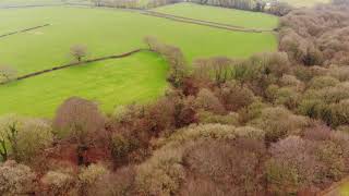 Drone over Dean Wood golf course [upl. by Htebilil]