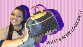 Whats in My Bag  Louis Vuitton Trouville Bag  Everyday Essentials [upl. by Elleirol]