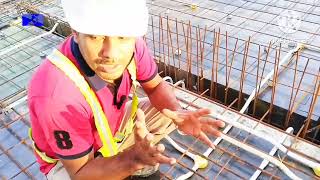 pvc pipe fitting slab work  পিভিসি পাইপ ফিটিং স্ল্যাব কাজ [upl. by Nadda]