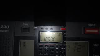 Estación de señales horarias en 10000 Khz Modo AM [upl. by Audwin695]