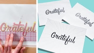 Tracing amp Transferring Words to Paper  Hand Lettering for Beginners [upl. by Epoh297]