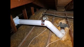 Bathroom Extractor Fan install using rigid plastic duct [upl. by Refynnej588]