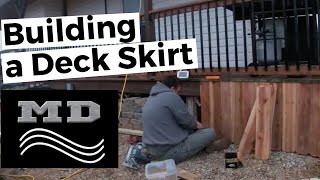 Installing a Deck Skirt [upl. by Eislehc]