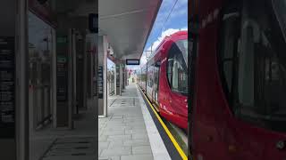 Parramatta Light Rail set 5 departing Tramway Avenue in testing [upl. by Innor]