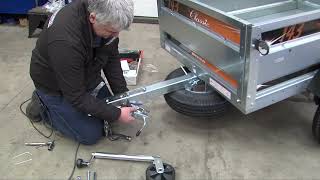 How to fit an Erde RJ160 Jockey Wheel on Erde and Daxara Camping trailers [upl. by Rosenkranz865]