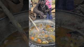 Thats incredible delicious food made by hadzabe tribe middle of nowhere ‼️😋🍲hadzabetribe food [upl. by Thistle]