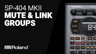 Roland SP404 MK II Mute groups amp link groups tutorial [upl. by Aivital]