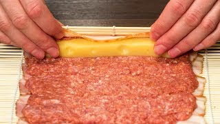 Pour les amateurs de viande  Sushis à la viande hachée – un régal rassasiant  ǀ SavoureuxTV [upl. by Anirtek986]