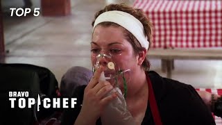 Top 5 Emergencies In Top Chef  Top Chef Top 5 [upl. by Von]