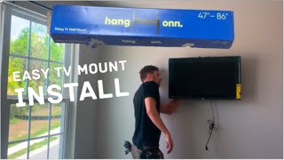 How To Install Hang Onn TV Mount  Super Easy Install [upl. by Notnilc]