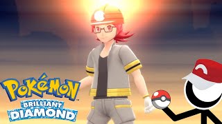 Battling Gym Leader Roark  Pokémon brilliant Diamond  Playthrough Part 2 [upl. by Leahci693]