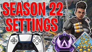 Apex Legends Best ConsoleController Settings Season 22  Best Controller Button Layout [upl. by Laenej211]