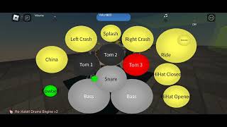 Virtual Drums on Roblox [upl. by Shanks97]