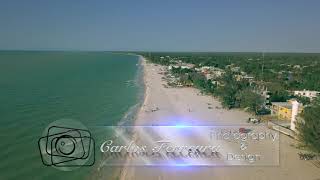 Drone footage in Sisal Yucatan Mexico 5k [upl. by Okomot943]