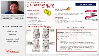 CONTROL PRENATAL  OBSTETRICIA  VILLAMEDIC [upl. by Poler]