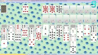 SolSuite Solitaire Spider 2 Suits 4 Decks game [upl. by Ettevad516]