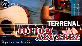 Cómo tocar quotTerrenalquot de Julión Álvarez en Guitarra HD Tutorial COMPLETO  Christianvib [upl. by Alleynad268]