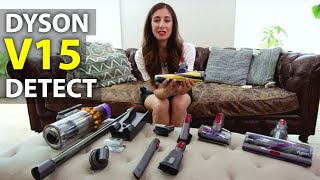 Everything You Need to Know about the Dyson V15 Cordless Vacuum [upl. by Nanerb]