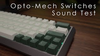 Optical Mechanical Frankenswitch Optical Keyboard Sound Test [upl. by Nye]