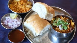 Misal Pav  Popular Maharashtrian Spicy Street Food Snack Recipe  Masala Trails With Smita Deo [upl. by Nauqal]