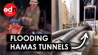 Israel is Flooding Hamas Tunnels with Seawater [upl. by Branham]