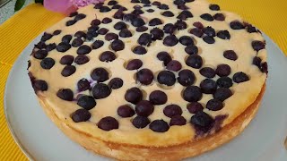 Käsekuchen mit Heidelbeeren und Ricotta Rezept von Tim Mälzerohne Boden und GLUTENFREI [upl. by Smalley]