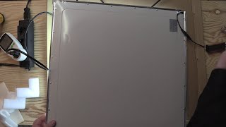 LED Panel Light 60x60 cm 36 W Model QY6060L Unboxing Vorstellung Check [upl. by Llekcm992]