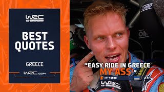 Best Quotes From WRC EKO Acropolis Rally Greece 2024 🎤 [upl. by Relyat]