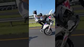 Yz 450 wheelies with his girlfriend 😳 atv yz85 bikelife yz450f bikerlifestyle bikelife [upl. by Rupert]