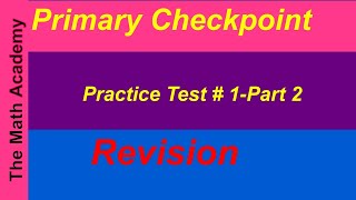 Practice Test 1Part 2  Checkpoint Mathematicscheckpoint education [upl. by Hulbig]