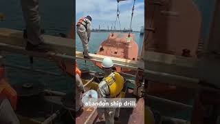 abandon ship drillseaman seamanslifeonboard seamanvlogger work sea [upl. by David719]