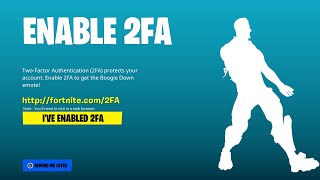 HOW TO ENABLE 2FA FORTNITE 2024 [upl. by Terrena]