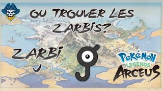 COMMENT TROUVER LE ZARBI J DANS POKEMON LEGENDES ARCEUS [upl. by Samled783]