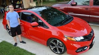 2015 Honda Civic Si Gloss Black Roof Wrap [upl. by Siurad]