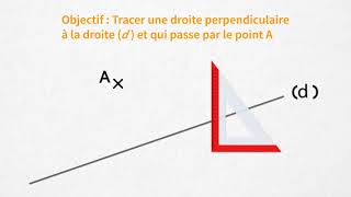 Comment tracer deux droites perpendiculaires [upl. by Mihar]