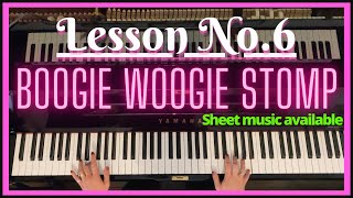 Boogie Woogie piano lesson Very easy to follow [upl. by Hertha]