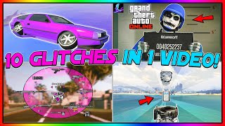 SOLO 10 GTA Glitches In 1 Video After 167  The Best GTA 5 Glitches All In 1 Video [upl. by Hennie]