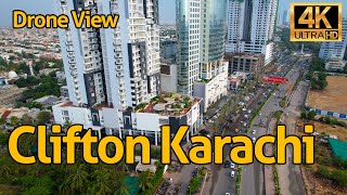 Clifton Karachi Drone View [upl. by Inilam]